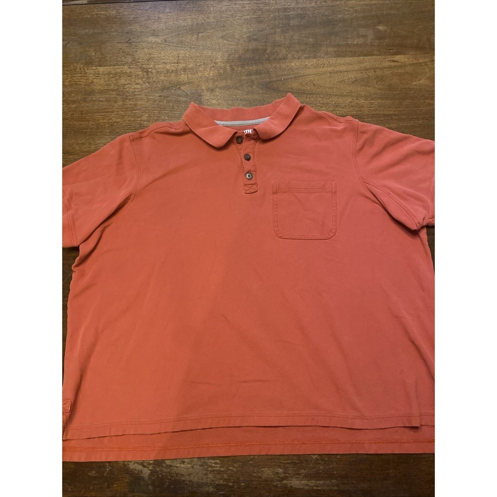Duluth Trading Co. Men's Polo 3XL Lot Of 2 Orange/ Blue Relaxed‎ Fit